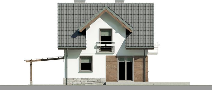 Фасад дома DEK-4818-63 Фасад дома DEK-4818-63
