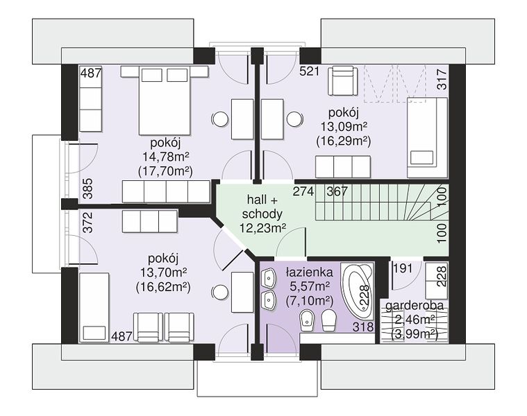 План 2 этажа дома BCB-4642-46 План 2 этажа дома BCB-4642-46
