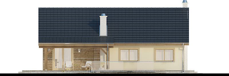Фасад дома EDF-9741-22 Фасад дома EDF-9741-22