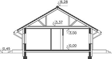 Фасад дома BIG-4614-99 Фасад дома BIG-4614-99