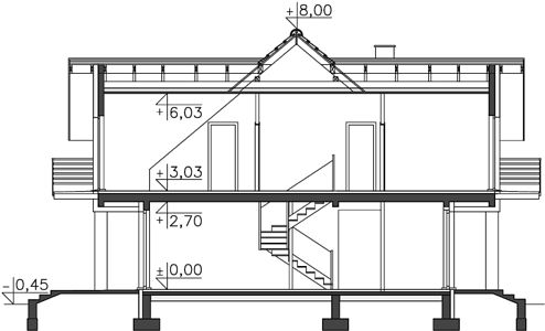 Фасад дома EIF-2593-48 Фасад дома EIF-2593-48