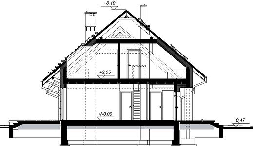 Фасад дома BGB-6563-36 Фасад дома BGB-6563-36