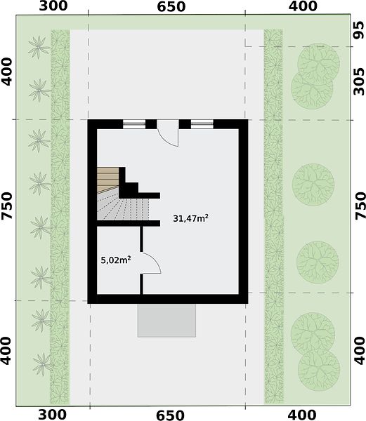 План 1 этажа дома DDF-4535-55 План 1 этажа дома DDF-4535-55