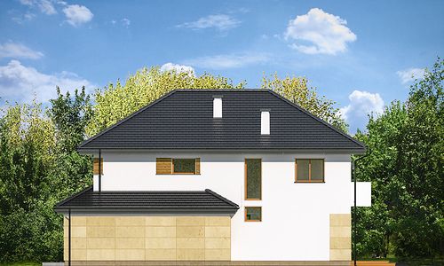 Фасад дома ICF-1213-12 Фасад дома ICF-1213-12