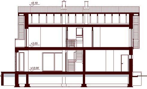 Фасад дома GKK-8782-15 Фасад дома GKK-8782-15