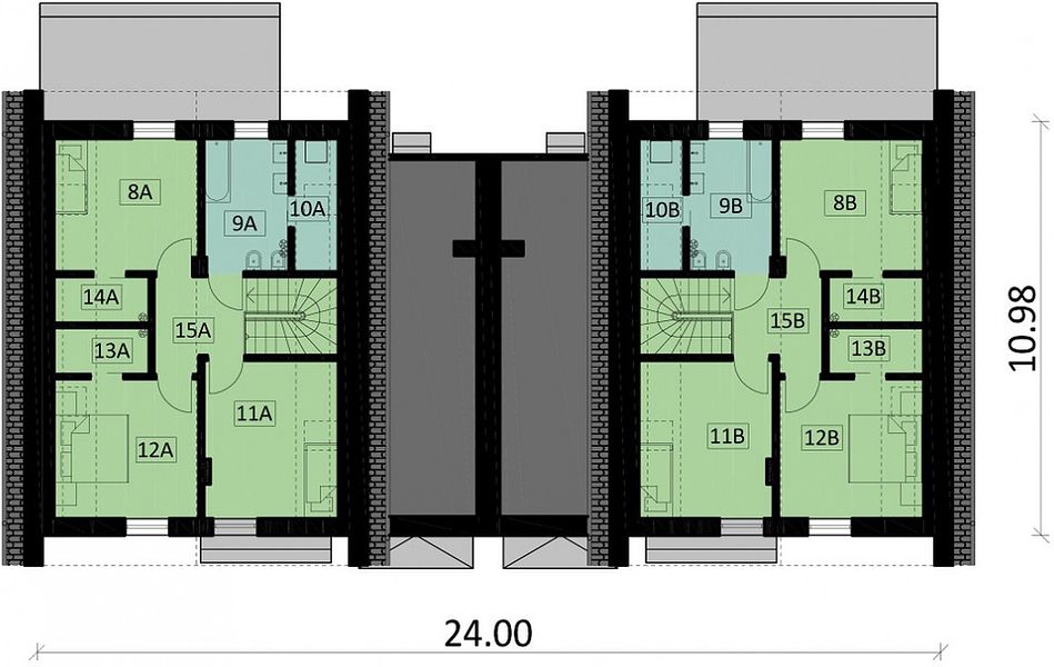 План 2 этажа дома ADF-2428-36 План 2 этажа дома ADF-2428-36