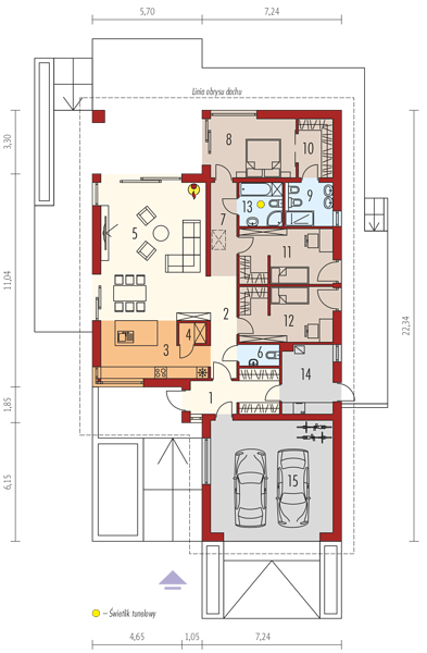План 1 этажа дома GCB-5455-96 План 1 этажа дома GCB-5455-96
