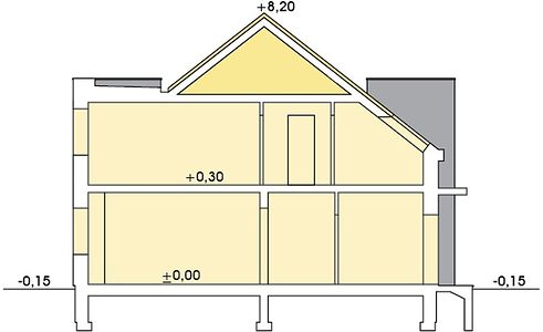 Фасад дома DBA-2122-57 Фасад дома DBA-2122-57