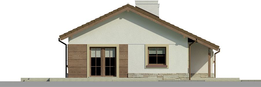 Фасад дома GAD-4328-75 Фасад дома GAD-4328-75