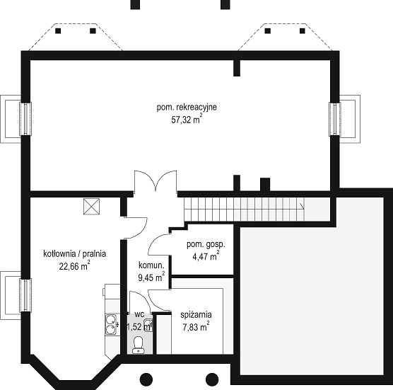 План 1 этажа дома GIG-4924-71 План 1 этажа дома GIG-4924-71