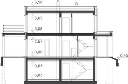 Фасад дома BKB-2142-79 Фасад дома BKB-2142-79