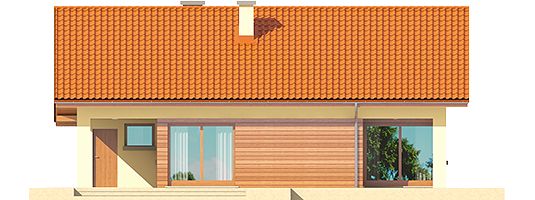 Фасад дома CAD-6393-66 Фасад дома CAD-6393-66