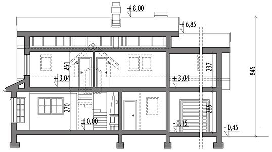 Фасад дома BDB-6385-86 Фасад дома BDB-6385-86