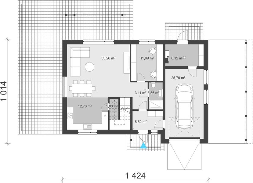 План 1 этажа дома IGC-2985-83 План 1 этажа дома IGC-2985-83