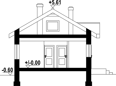 Фасад дома DGD-7616-46 Фасад дома DGD-7616-46